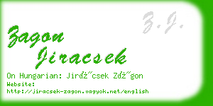 zagon jiracsek business card